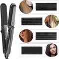 thumbnail image 5 of Kreppeisen for Hair, CkeyiN 4-in-1 Hair Straightener Ceramic Flat Iron & Multistyler with Curling Wand, Temperature Control & Fast Heating, 5 of 5