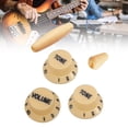 thumbnail image 6 of Colcolo 3 Pieces Guitar Single ROCKER Handle Cap Control Knobs DIY Guitar Accessories yellow and black, 6 of 8