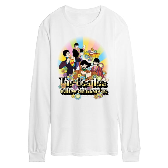 The Beatles - Submarine Flowers - Men's Long Sleeve Graphic T-Shirt