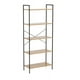 thumbnail image 2 of Librero Organizador 5 Repisas Moderno Madera Estante Negro,Khaki-786,Free Size, 2 of 2