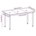 thumbnail image 4 of vidaXL 7 Piece Garden Dining Set Black, 4 of 5