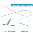 thumbnail image 3 of Uxcell 22 Gauge 14" Floral Stem Wire, 50 Pcs Paper Wrapped Iron Flower Stem, Dark Green, 3 of 6