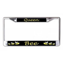 212 Main LPO6716 6 x 12 in. Queen Bee Chrome License Plate Frame