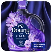 Downy Ultra Soft Liquid Fabric Softener, Calm, Lavender & Vanilla Bean, 93 fl oz, 138 Loads