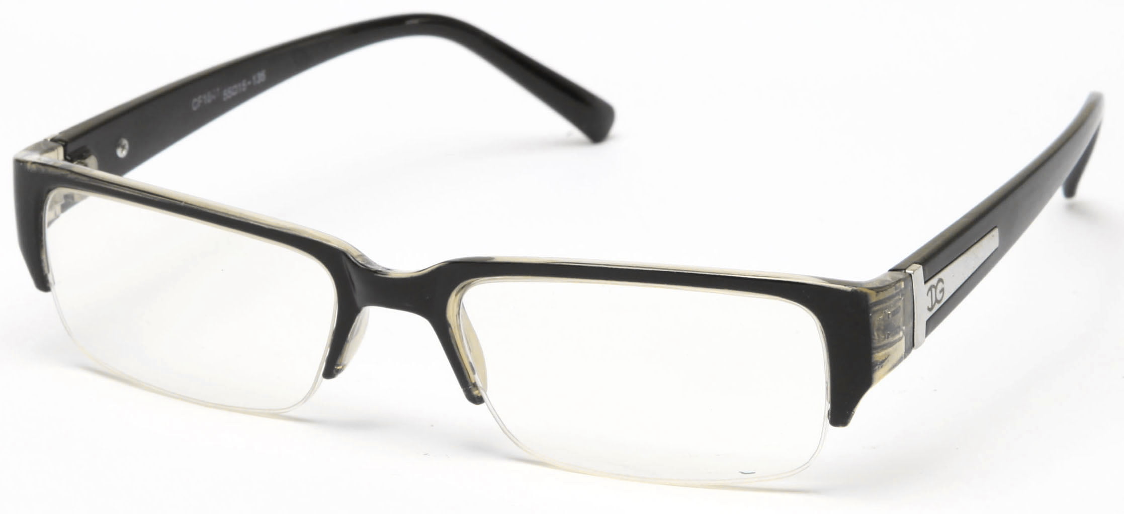 Newbee Fashion Aliz Unisex Clear Lens Sleek Half Frame Slim Temple Fashion Glasses
