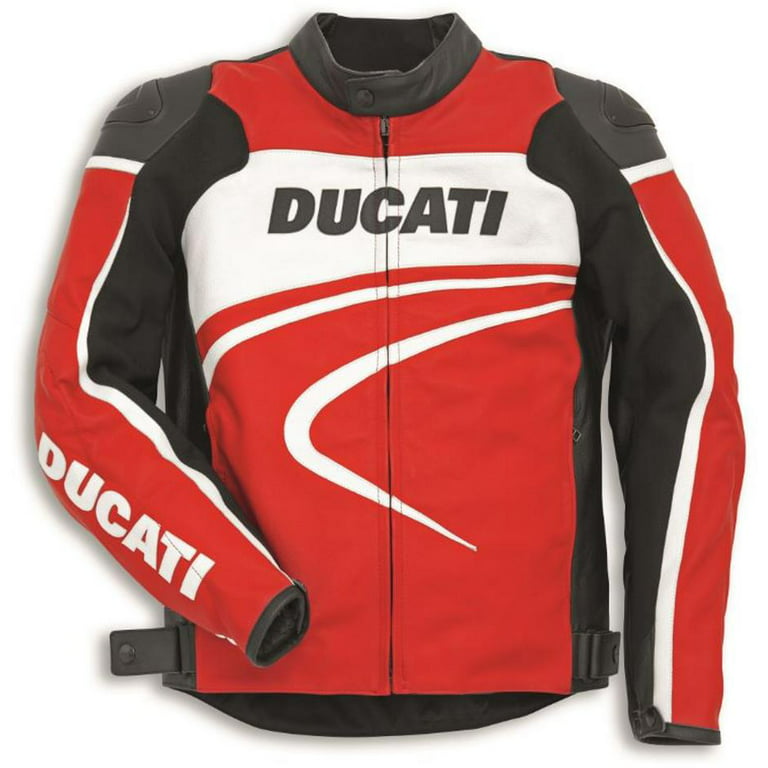Frost Ingen Diskret Ducati Perforated Sport Leather Jacket Red White Black by Dainese Size 56 -  Walmart.com
