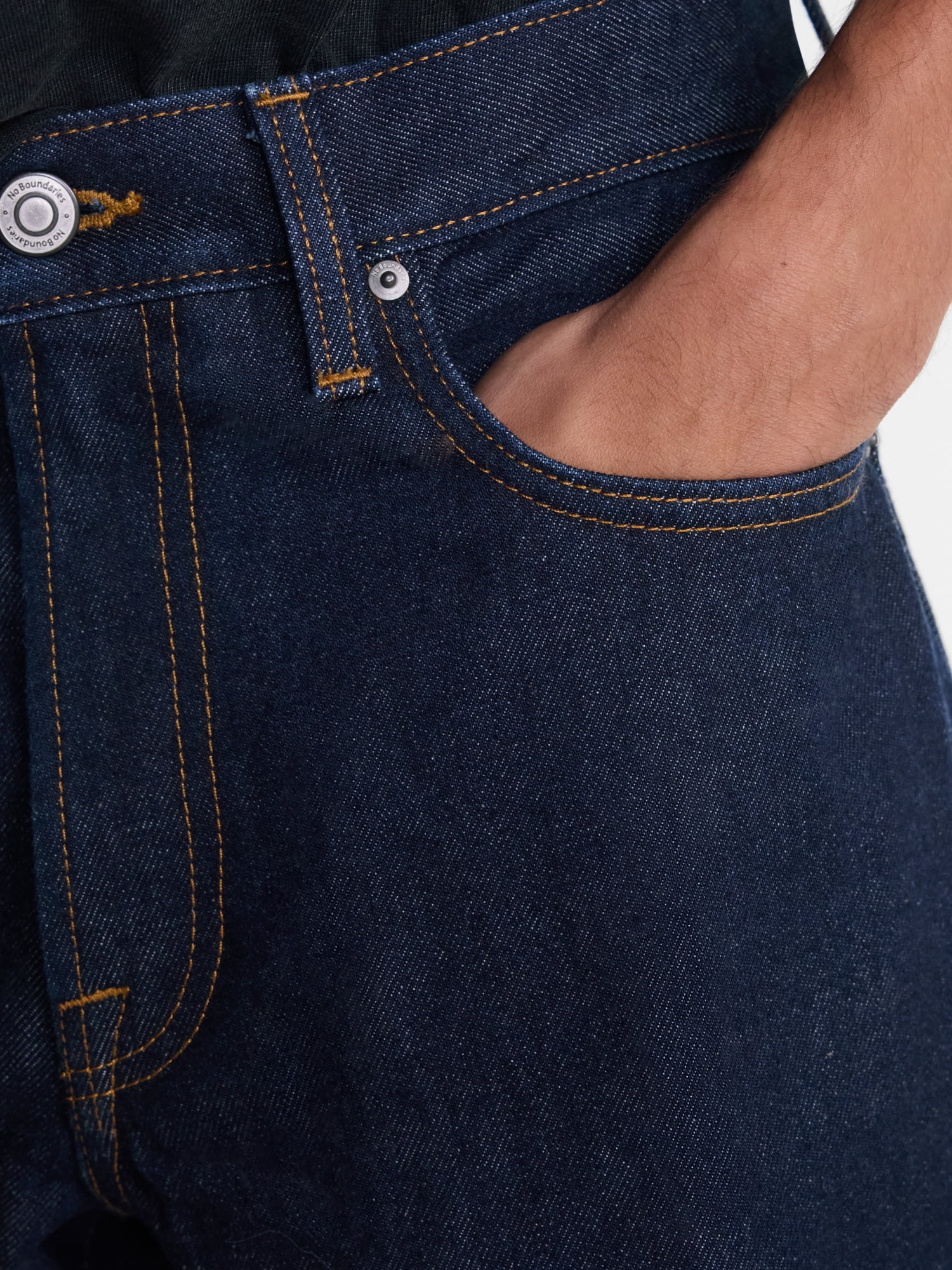 No Boundaries Vintage Straight Fit Cotton Jeans, Men's Waist Sizes 28x30-40x32