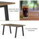 thumbnail image 5 of Mesa Comedor Multiusos Rectangular FRATELLO MUEBLES para 4 a 6 Personas Madera Color Nogal, 5 of 7