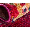 thumbnail image 5 of Unique Loom Medici Collection Vibrant Colors Abstract Botanical Red Round Rug (6 0 x 6 0), 5 of 5