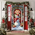 thumbnail image 6 of Dmlowu Christmas Door Cover - 2025 Exquisite Christmas Door Decorations, 35x71 inch Merry Christmas Front Door Decorations for Holiday Party Christmas Decorations Indoor & Outdoor, 6 of 7