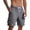 Gray, variant on WRFWUL Men's Checkerboard Textured Cargo Shorts Elastic Waist Drawstring Wide Leg Shorts Summer Comfy Knee Length SweatShorts