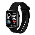 thumbnail image 2 of Opvise LED Electronic Watch Waterproof Adjustable Soft Silicone Strap Square Earth Dial s Casual Sports Digital Wristwatch Birthday Gift, 2 of 8