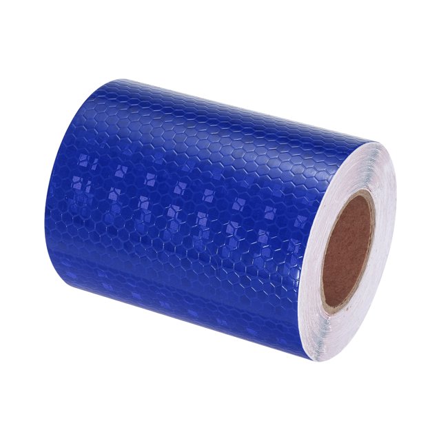 Unique Bargains Reflective Tape, 4' x 33 Ft Waterproof High Visibility Warning Safety Tape, Blue