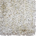 thumbnail image 2 of Rugsotic Carpets Hand Tufted Shag Polyester Eco-Friendly Area Rugs - 3'11''x5'7'', Rectangle, White, Plain Solid Design, High Pile Handmade Anti Skid Rugs for Living Room, Bed Room K00101, 2 of 5
