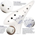 thumbnail image 3 of Ocarina 12 Holes Alto C Ceramic Ocarina Ocarinas Perfect Instrument for Beginners, Professionals, 3 of 5