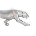 thumbnail image 6 of 18" x 6" Silver Polystone Leopard Sculpture, by CosmoLiving by Cosmopolitan, 6 of 10