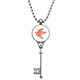 thumbnail image 1 of Origami pájaro rojo patron abstracto Colgante Collar Vintage Llavero Plata Joyas Unbranded M, 1 of 3