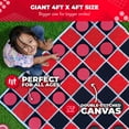 thumbnail image 5 of Swooc Games® - 2-in-1 Vintage Giant Checkers & Tic Tac Toe Game W/ Mat (4ft x 4ft) - 100% Machine-Washable Canvas - Giant Outdoor Games For Kids - Giant Lawn Games - Yard Games For Kids - Giant Games, 5 of 7