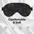 thumbnail image 3 of Goofa Dinosaur Printed Sleep Eye Mask for Men Women, Zero Eye Pressure Sleeping Mask, Light Blocking Night Blindfold, Soft Eye Shade Cover, 3 of 7