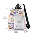 thumbnail image 3 of FORMRS Women's Travel Backpack Purse Anti-Theft Hidden Pockets Casual Shoulder Bag, Purple Wildflower Pattern, 3 of 7