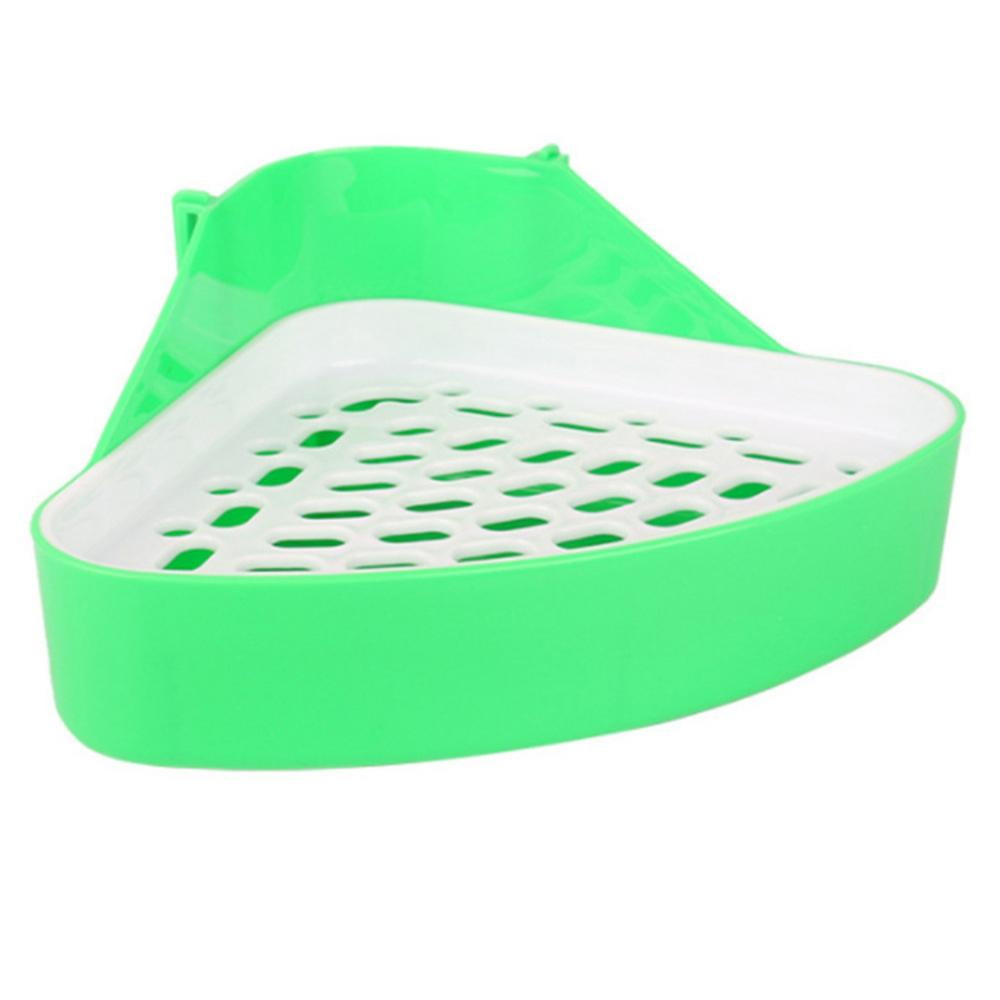 Julam Bunny Corner Litter Pan Small Animal Litter Cage Potty Trainer