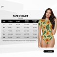 thumbnail image 3 of Goofa Leaves Avocado Printed Women Rash Guard Short Sleeve,Tummy control Swimsuit Surfing Swimsuit Bathing Suit One Piece Swimsuit UPF 50-Medium, 3 of 9