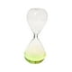thumbnail image 2 of Reloj de arena con burbujas para cantar, novedoso, de cristal, líquido, decorativo, hecho a mano, artesanal, para dormitorio. Verde, 2 of 9
