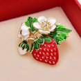 thumbnail image 3 of Aellinatey Enamel Strawberry Brooch Scarf Buckle Handmade Clothing DIY Hat Bag Accessory, 3 of 10