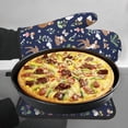 thumbnail image 7 of KLL Animals And Wildflowers Pattern Oven Mitts and Pot Holders 2pcs Sets for Kitchen, Oven Mitt Heat Resistant 536°F, Oven Gloves for Kitchen,Cooking and Baking, 7 of 7