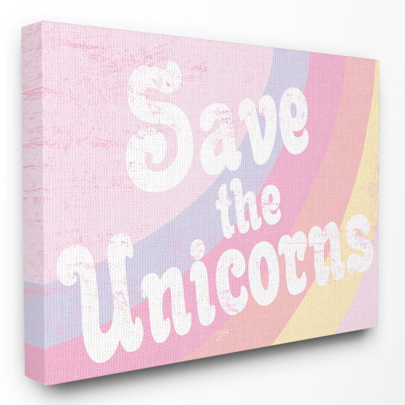 The Stupell Home Decor Collection The Kids Room by Stupell Save The Unicorns Wall Art