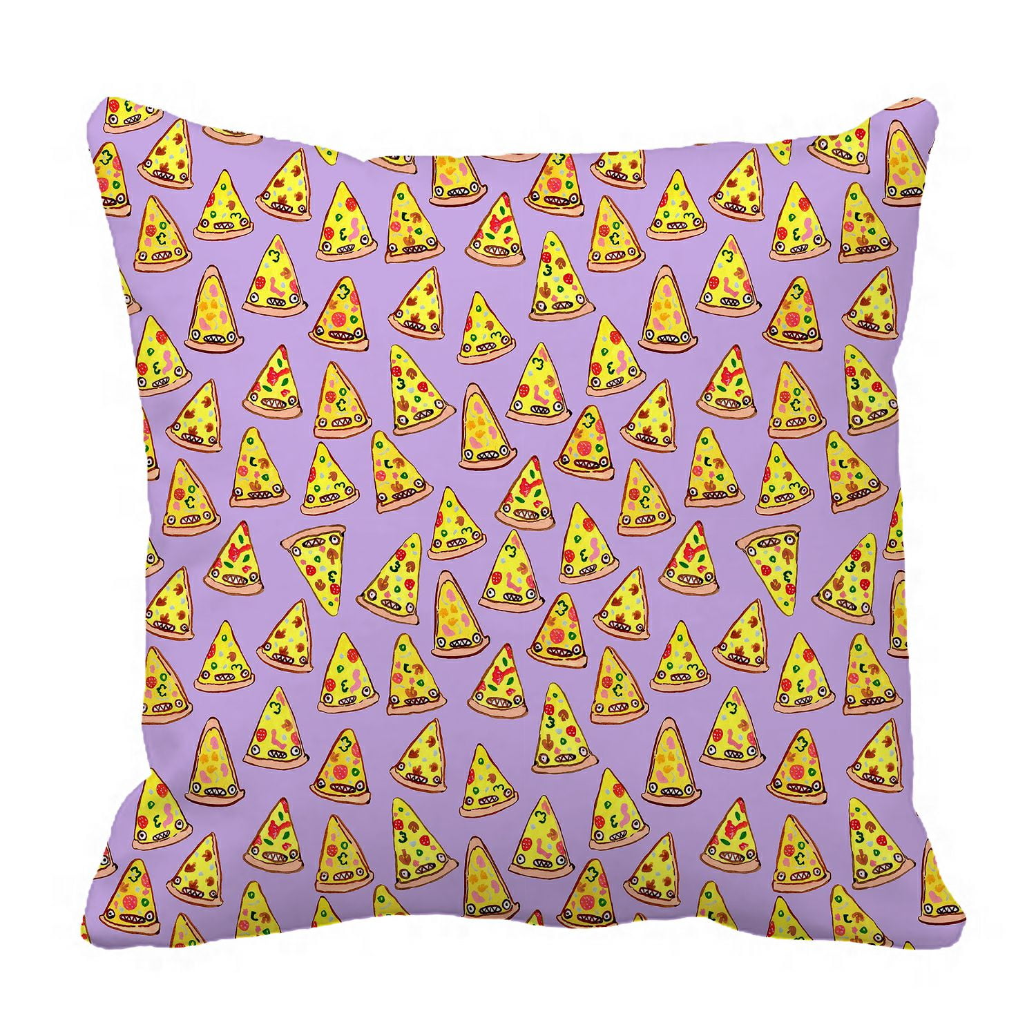ZKGK Pepperoni Pizza Pillowcase Home Decor Pillow Cover Case Cushion Two Sides 20x20 Inches