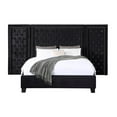 thumbnail image 2 of ACME Lit Très Grand Size Damassy en Velours Noir, 2 of 5