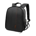 thumbnail image 2 of Mochila para cámara SLR, estuche de viaje, mochila para fotografía, bolso de hombro, 9,8 x 6 x 13,3 pulgadas negro naranja, 2 of 8