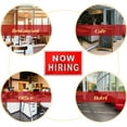 thumbnail image 3 of LOLIPPYY Now Hiring Sign for Business, Office, Restaurant - and Clear Hiring Notice Sign, 3 of 7