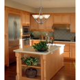 thumbnail image 2 of Elysburg 3-Light Chandelier in Satin Nickel with White Swirl Glass, 2 of 2
