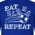 thumbnail image 4 of Inktastic Eat Sleep Soccer Repeat Long Sleeve Youth T-Shirt, 4 of 5