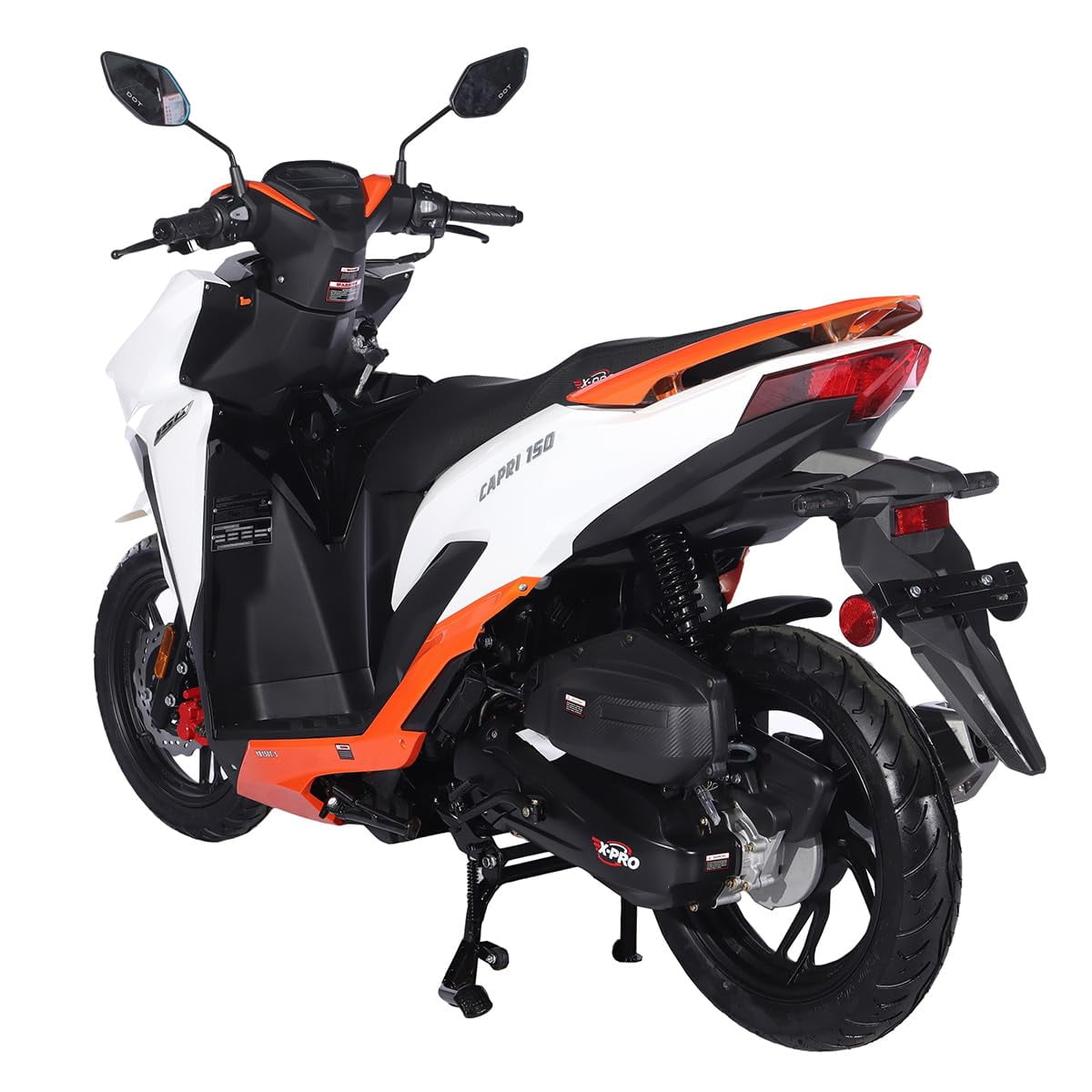 X-PRO Brand New Capri 150cc Moped Scooter with 13" Aluminum Wheels, Electric/Kick Start!