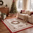 thumbnail image 5 of KUETH 2'x10' Christmas Washable Runner Rug, Non-Slip Rugs for Long Hallway, Corridor, Kitchen and Entryway, Beige, 5 of 8