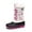 WHITE/FUCHSIA, variant on DREAM PAIRS Boys Girls Toddler Kids Ankle Winter Snow Boots Faux Fur-Lined Soft Boots Shoes Warm FORESTER PURPLE Size 9 Toddler