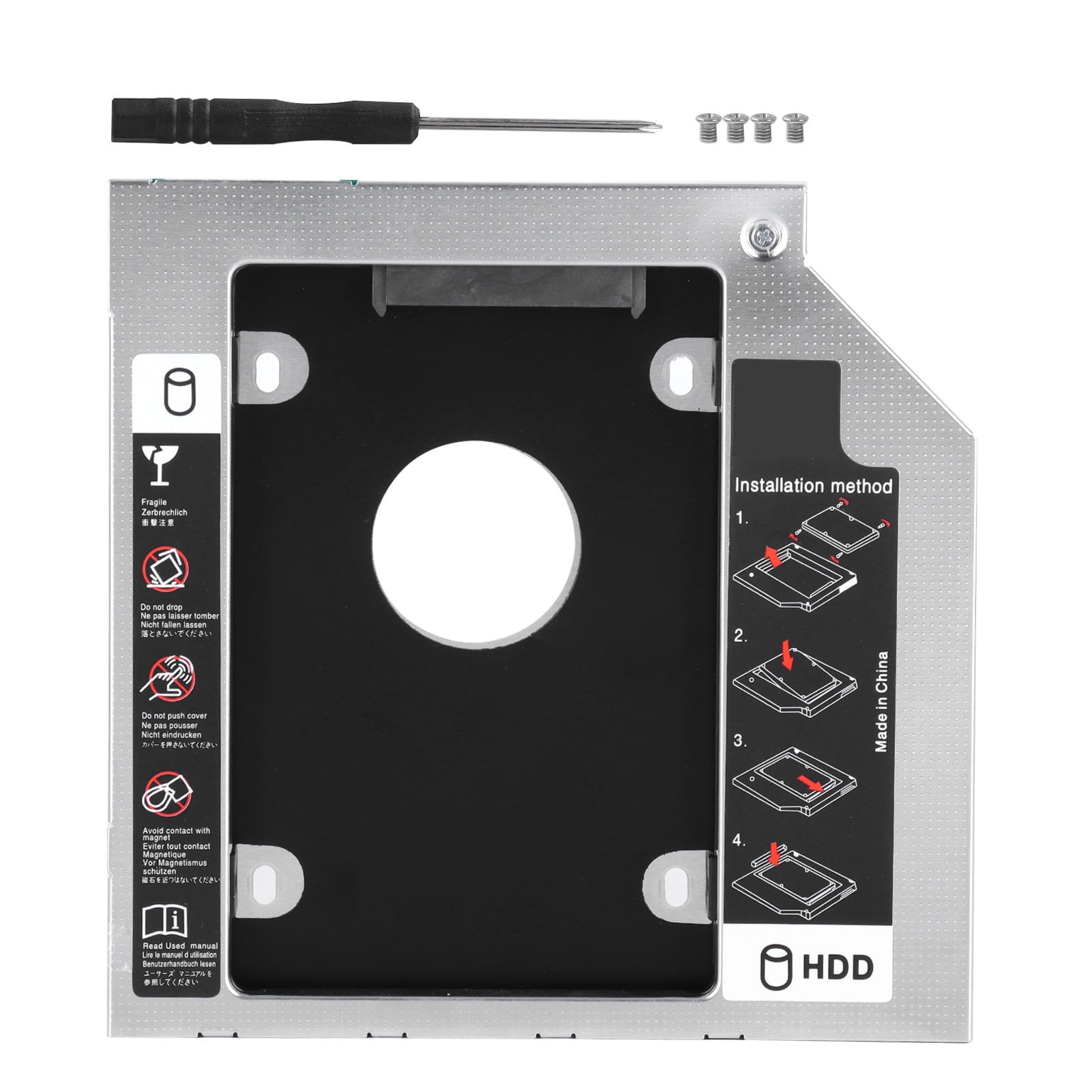 Computer Hard Drive Enclosures, 3.0 Hard Drive Enclosure HDD Caddy For Laptop 9.5mm