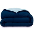 thumbnail image 4 of Bare Home Goose Down Alternative Reversible Comforter, Queen, Dark Blue/Light Blue, 4 of 6