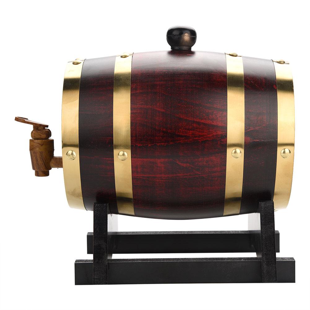 1.5L Oak aging barrel,Vintage Wood Oak Timber Aging Wine Pirits Barrel for Beer Whiskey Rum Port Aging Oak Vintage 