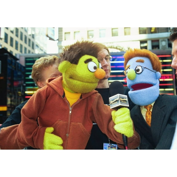 Puppets And Puppeteers From The Show Avenue Q At Broadway On Broadway, Ny 972003, By Janet Mayer Celebrity (20 x 16)