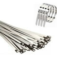 thumbnail image 4 of Kable Kontrol Stainless Steel Metal Zip Ties - 33" Long - 200 Lbs Tensile Strength - 100 pcs / Pack - ssct33, 4 of 6
