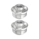 thumbnail image 2 of 2 piezas de eje de cubo de rueda, accesorios de piezas de rueda de aleación de aluminio para Crf450R Crf450x Crf450RX, piezas de reparación fáciles de Plata, 2 of 9