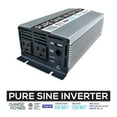 thumbnail image 3 of GoWISE Power 600W Pure Sine Wave Inverter 12V DC to 120V AC with 2 AC Outlets + 1 5V USB Port and 2 Clamp Cables (1200W Peak) PS1001, 3 of 8