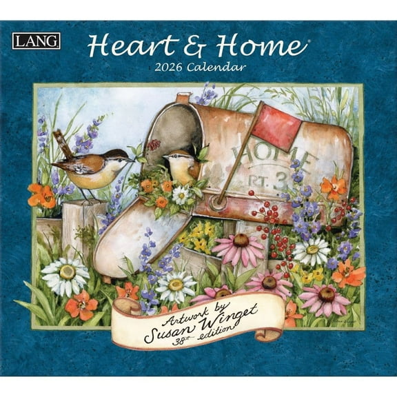 Lang, Heart and Home 2026 Wall Calendar by Susan Winget, 13.4'' X 12'', 12-Month Calendar with Stapled Binding