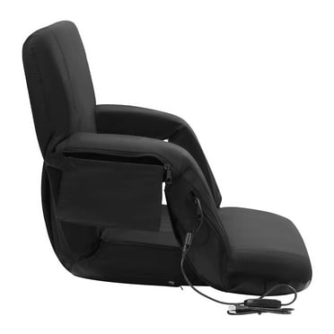 KFFKFF Dual-Warmth Arena Seating with Lumbar Assistance, Trio-Tiered Heat Broad Spectator Chair, Collapsible Comfort Cushioned Recliner with Attachment, Pocket, and Beverage Holder