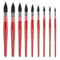 Grabie Professional Watercolor Paint Brushes, Mop Paintbrushes, 9 Pcs