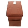thumbnail image 1 of unbranded Cojín Para Consola Central De Con Soporte Para Pañuelos Cuero PU Marrón Acolchado Universal, 1 of 8